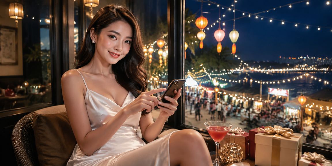 Người dùng VIP tại Hà Nội thưởng thức cà phê trong khi xem thông tin ưu đãi trên nền tảng 810