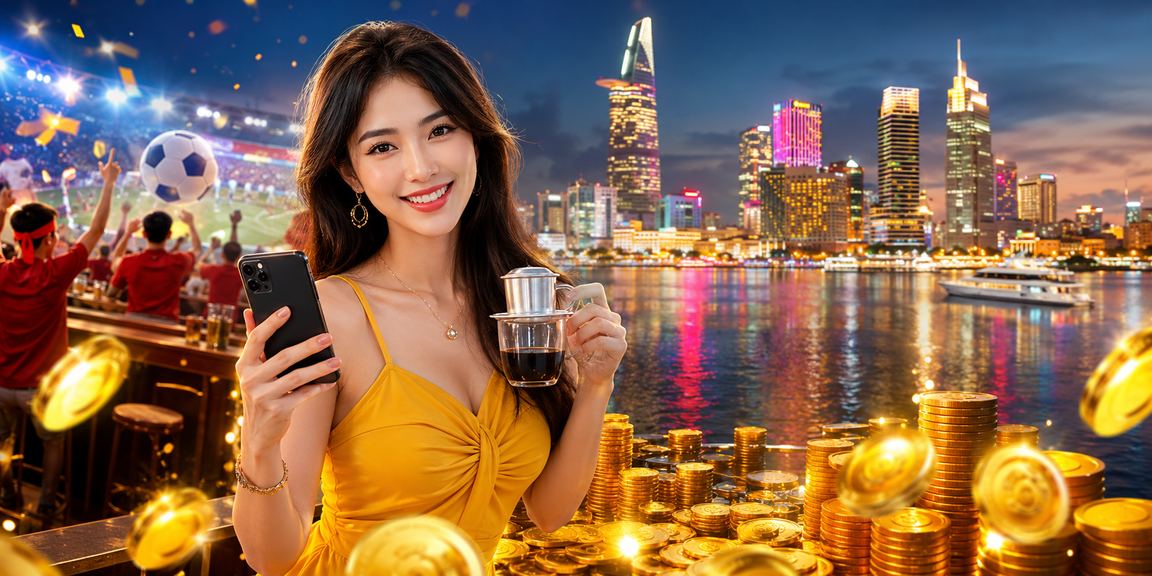 Người dùng tại TP.HCM trải nghiệm casino trực tuyến trên điện thoại di động bên ly cà phê buổi tối